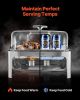 VEVOR Roll Top Chafing Dish Buffet Complete Set, 9 Qt 1 Pack Stainless Steel Chafer with 2 Half Size Pans, Rectangle Catering Warmer Server with Visib
