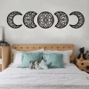CIFbuy Five Piece Crescent Moon Wall Art iron Decor Set for Living Room Bedroom Bathroom Islamic Home(TikTok, temu pick-up service)