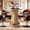 Bar table, circular small wine table, coffee table, cocktail table (table only)