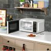 0.7 Cu ft Countertop Microwave Oven, 700 Watts, White