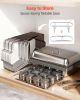 VEVOR Rectangle Chafing Dish, 9 Qt 6 Pack Stainless Steel Chafing Dish, Food Warmer Chafer Complete Set with Hollow Handle, 3 Food Tongs, Lid, Fuel Ho