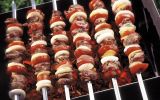 Metal Skewer for Grilling,Kabob Skewer,Flat BBQ Barbecue Skewer,Grilling Skewers Set,Reusable BBQ