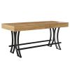 Bar dining table, kitchen dining table, bar table, with industrial farmhouse style