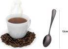 Espresso Spoons, Coffee Spoon, Stainless Steel Small Spoons for Dessert, Tea,Set of 6 (black