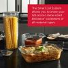 (2 pack)Glass Food Storage Container with Lid, BPA Free and Leak Proof, 8-Cup