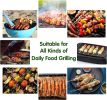 Premium 10 Inch Bamboo Wooden Skewers for Kabobs 4mm Thick Round BBQ Heavy Food Sticks 100 Counts -MSL166