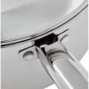 3 qt Induction Compatible Stainless Steel Saucepan with Lid