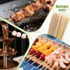 200PCS 6 inch Bamboo Skewers for BBQ,Appetizer,Fruit,Cocktail,Chocolate Fountain,Kitchen, Grilling,Crafting and Party. More Size Choices 6"/8"/10"/12"