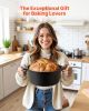 VEVOR Cast Iron Dutch Oven, 2-in-1 Pre-Seasoned Pot with Skillet Lid, 5QT Cookware Pan with Proofing Basket, Bread Baking Accessories, Bread-Oven Comp