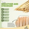 XL Bamboo Skewers 12 Inch 100 pcs 4mm Thick Bamboo Sticks Heavy Duty Wooden Shish Kabob Skewers for Grilling for Kebab BBQ Grill Hot Dog