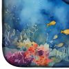 Manatee Dish Drying Mat Absorbent Dish Drying Mat Pad for Kitchen Counter Dish Drainer Mat for Countertop, 14 x 21", Multicolor