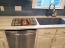 Longhaired Chocolate and Tan Dachshund Christmas PoinsettIas Dish Drying Mat Absorbent Dish Drying Mat Pad for Kitchen Counter Dish Drainer Mat for Co
