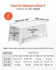 VEVOR White Tablecloths for Rectangle Tables, 6 Pack, 70 x 120 Inches, Reusable and Machine Washable Table Clothes, Wrinkle-Resistant Polyester Fabric