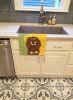 Summer Sunflowers Longhair Chocolate and Cream Dachshund Kitchen Towel Dish Cloths Guest Hand Towel Decorative Bathroom Towel for Face,Tea, Dishcloth