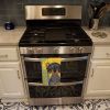Summer Sunflowers Black Dapple Dachshund Kitchen Towel Dish Cloths Guest Hand Towel Decorative Bathroom Towel for Face,Tea, Dishcloth