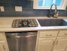 Longhaired Black and Tan Dachshund Christmas PoinsettIas Dish Drying Mat Absorbent Dish Drying Mat Pad for Kitchen Counter Dish Drainer Mat for Counte