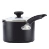 Easy Clean 12 Pcs Nonstick Cookware Set with Cooking Tools, Dishwasher Safe, Black