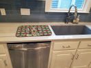 Dapple Dachshund Christmas PoinsettIas Dish Drying Mat Absorbent Dish Drying Mat Pad for Kitchen Counter Dish Drainer Mat for Countertop, 14 x 21"