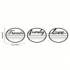 CIFbuy 3 Piece Round Wall Decor Set Inspirational Quote Signs for Friendship Love Family Rustproof Modern Wall Art(TikTok, temu pick-up service)
