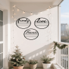 CIFbuy 3 Piece Round Wall Decor Set Inspirational Quote Signs for Friendship Love Family Rustproof Modern Wall Art(TikTok, temu pick-up service)