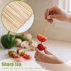 200PCS 6 inch Bamboo Skewers for BBQ,Appetizer,Fruit,Cocktail,Chocolate Fountain,Kitchen, Grilling,Crafting and Party. More Size Choices 6"/8"/10"/12"