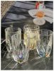 Rainbow Diamond Acrylic Glasses Drinking Set of 4 Hi Ball (17oz), Plastic Drinking Glasses, BPA Free Cocktail Glasses, Drinkware Set, Drinking Water G