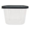 Gray Plastic Microwave Safe Food Storage Container (20 Count)