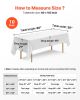 VEVOR White Tablecloths for Rectangle Tables, 10 Pack, 60 x 102 Inches, Reusable and Machine Washable Table Clothes, Wrinkle-Resistant Polyester Fabri