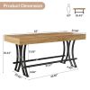 Bar dining table, kitchen dining table, bar table, with industrial farmhouse style