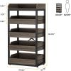 Wooden storage rack, basket rack, storage rack, snack rack, with drawers