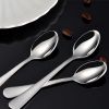 Demitasse Espresso Spoons, Coffee Spoon, 5.5 Inches Stainless Steel Small Spoons for Dessert, Set of 6Silver