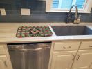 Wirehaired Wild Boar Dachshund Christmas PoinsettIas Dish Drying Mat Absorbent Dish Drying Mat Pad for Kitchen Counter Dish Drainer Mat for Countertop