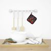 Dachshund Christmas Pair of Pot Holders Kitchen Heat Resistant Pot Holders Sets Oven Hot Pads for Cooking Baking BBQ, 7 1/2 x 7 1/2