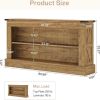 Long console table, double layered entrance table, sofa table with storage space, storage table