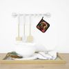 Black and Tan Dachshund Christmas Pair of Pot Holders Kitchen Heat Resistant Pot Holders Sets Oven Hot Pads for Cooking Baking BBQ, 7 1/2 x 7 1/2