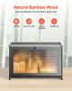 VEVOR Bread Box for Kitchen Counter, Large Capacity Bamboo Bread Storage Container, Farmhouse Wooden Breadbox Organizer for Homemade Bread, Storage Ho