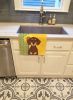 Summer Sunflowers Chocolate and Cream Dachshund Kitchen Towel Dish Cloths Guest Hand Towel Decorative Bathroom Towel for Face,Tea, Dishcloth