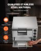 VEVOR Commercial Pizza Oven Countertop, 14-Inch Double Deck Layer, Stainless Steel Electric Pizza Oven with Stone and Handle, Multipurpose Indoor Pizz