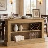 Long console table, double layered entrance table, sofa table with storage space, storage table