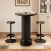Tavern set, one bar table with two bar stools, cocktail table, bar table with chairs, coffee table and chairs