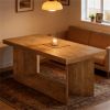Living room dining table, kitchen dining table, farmhouse style dining table, rectangular dining table