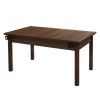 63" x 40" Board Game Table with Removable Table Top for 4–6 Players, Gaming and Dining Table with Solid Wood Legs, Non-Slip Play Mat, Rotating Cup Hol
