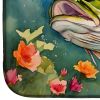 Largemouth Bass Dish Drying Mat Absorbent Dish Drying Mat Pad for Kitchen Counter Dish Drainer Mat for Countertop, 14 x 21", Multicolor