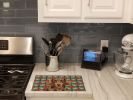 Chocolate and Tan Dachshund Christmas PoinsettIas Glass Cutting Board Decorative Tempered Glass Kitchen Cutting and Serving Board Large Size Chopping