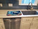 Manatee Dish Drying Mat Absorbent Dish Drying Mat Pad for Kitchen Counter Dish Drainer Mat for Countertop, 14 x 21", Multicolor