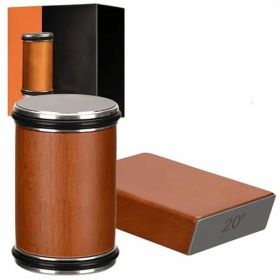 Roller Knife Sharpening Kit With Diamond, Dual-Grind Rolling Knife Sharpener, Sharpening Tool For Kitchen Knives, Tumbler Sharpener For Home (Color: Brown)