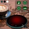 Desktop Electric Cup Warmer 8Hours Auto Off Overheating Protection Smart Timer Setting 2 Temperature Levels 104°F to 140°F Ceramic Heating Panel For O