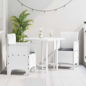 Garden Chair 2 pcs White 20.87 x 19.29 x 33.46 in Polypropylene (Color: White)