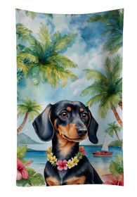 Dachshund Luau Kitchen Towel Dish Cloths Guest Hand Towel Decorative Bathroom Towel for Face,Tea, Dishcloth, Kitchen and Bath (Default: Default)