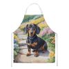 Dachshund Spring Path Apron Cooking Kitchen Server Baking Crafts Gardening for Adult Women Men, Unisex, Large, Multicolor